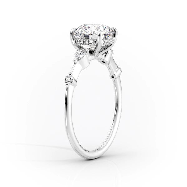 The Naomi Set With A 2.5 Carat Princess Lab Diamond Online Hot Sale