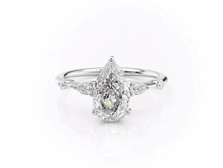 The Naomi Set With A 1 Carat Pear Lab Diamond Online