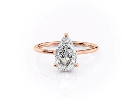 The Maia Set With A 1 Carat Pear Lab Diamond Fashion