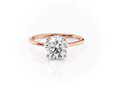 The Maia Set With A 3 Carat Round Lab Diamond For Cheap