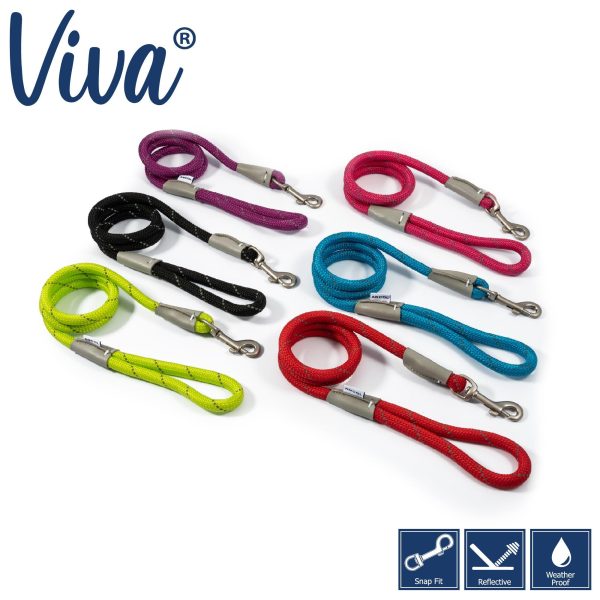 Ancol Viva Rope Lead Reflective Lime 1.07mx10mm For Cheap