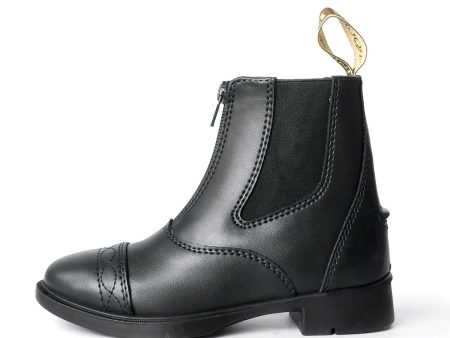 Brogini Tivoli Piccino Yr Paddock Boots Childs Black Size 30 (12) For Cheap