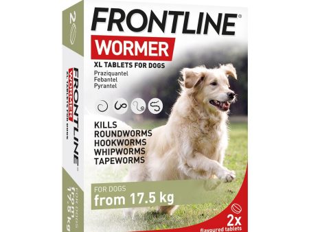 Frontline Wormer XL Tablets For Dogs 2 Pack Supply