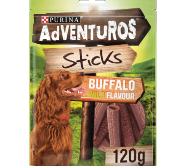 Adventuros Dog Treat Buffalo Wild Flavour Stick 120G Cheap