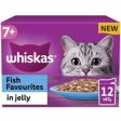 Whiskas 7+ Fish Favourites Senior Wet Cat Food Pouches In Jelly 12Pk 85G Hot on Sale