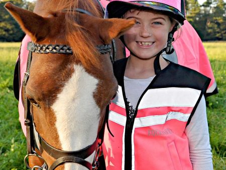 EQUISAFETY AIR WAISTCOAT PLAIN PINK For Sale