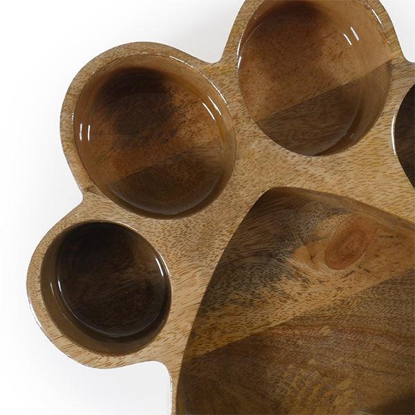 Rosewood Wooden Paw Print Bowl 600ml Sale