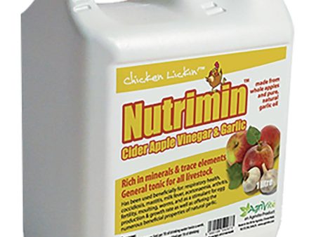 Agrivite Chicken Lickin Nutrimin Cider Vinegar & Garlic 1ltr Hot on Sale