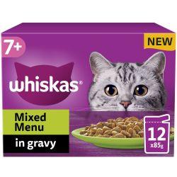 Whiskas 7+ Mixed Menu Senior Wet Cat Food Pouches In Gravy 12Pk 85G Hot on Sale