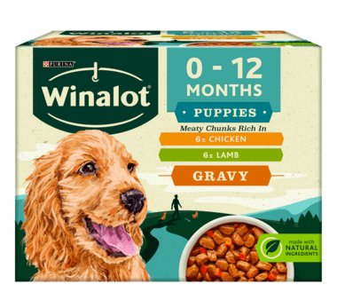 Winalot Perfect Portions Puppy Mixed Variety Chunks In Gravy (Chicken & Peas   Lamb & Carrot) 12X100G Cheap