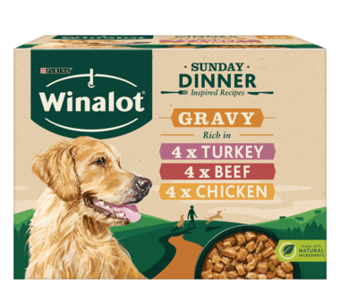 Winalot Perfect Portions Adult  Sunday Dinner  In Gravy 12X100G Discount