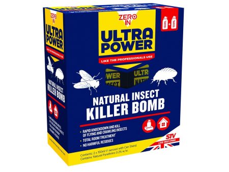 Zero In Ultra Power Natural Insect Killer Bomb 150ml x Twin Pack For Cheap