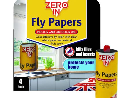 Zero In Fly Papers 4 Pack Online now